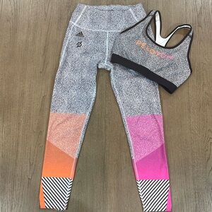 Peloton x Adidas Matching Bra (M) & Leggings (S)
